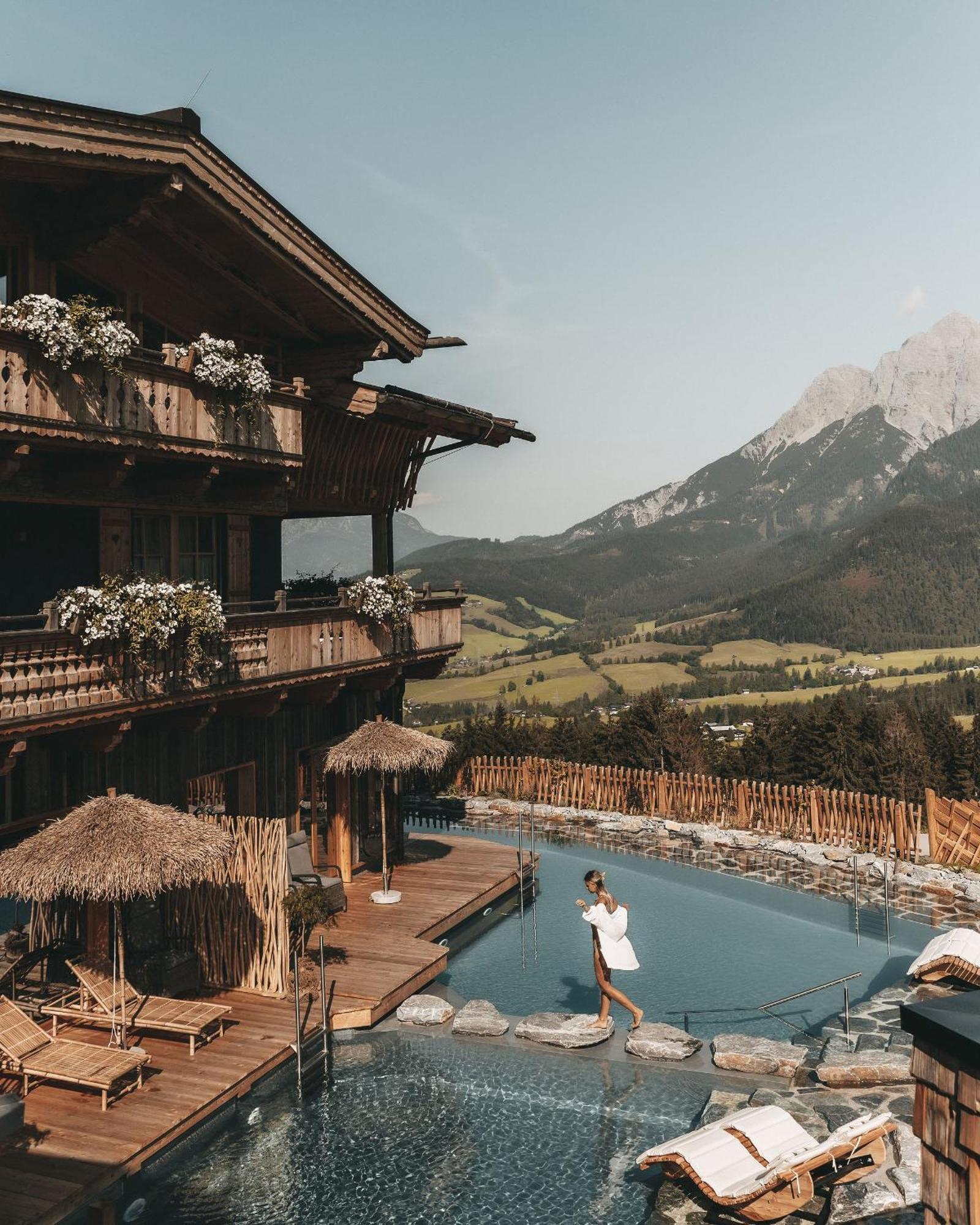 Jufenalm Boho Hotel & Restaurant Maria Alm am Steinernen Meer Esterno foto